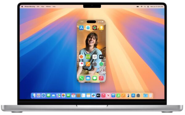 iPhone mirroring on a Mac